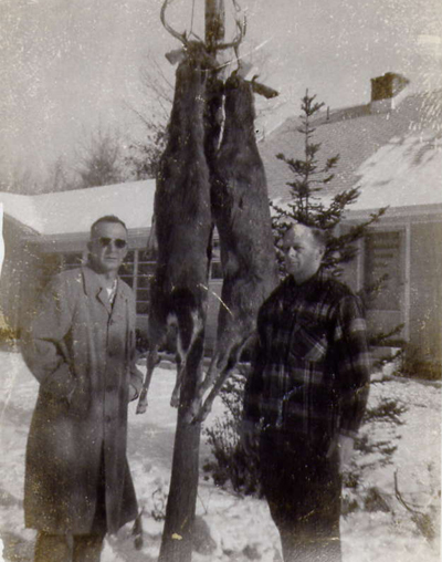 Brother George and I with my 12 Point Whitetail