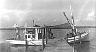 Dot watching the hurricane approach Grand Isle, LA in 1956