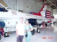 TD and Doris Barnes with Thunderbird plane